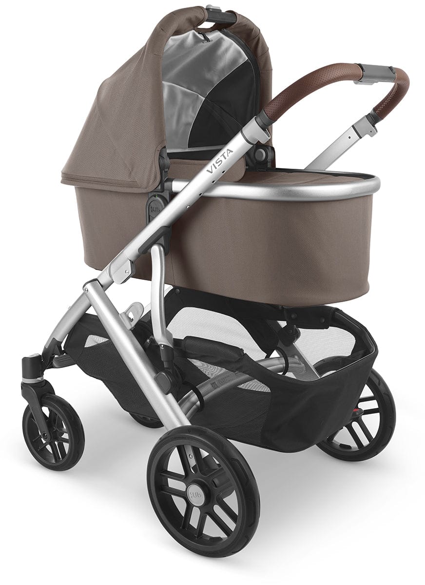 UPPAbaby Vista V2 Single-to-Double Stroller - Theo (Dark Taupe / Silver / Chestnut Leather) - 0320-VIS-US-THO