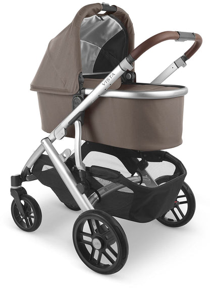 UPPAbaby Vista V2 Single-to-Double Stroller - Theo (Dark Taupe / Silver / Chestnut Leather) - 0320-VIS-US-THO
