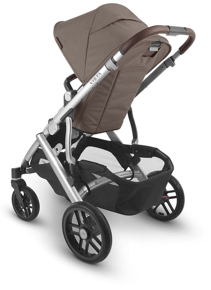 UPPAbaby Vista V2 Single-to-Double Stroller - Theo (Dark Taupe / Silver / Chestnut Leather) - 0320-VIS-US-THO
