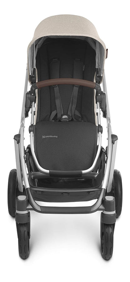 UPPAbaby VISTA V2 Single-to-Double Stroller - Declan (Oat Melange/Silver/Chestnut Leather)