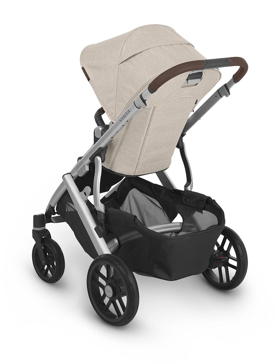 UPPAbaby VISTA V2 Single-to-Double Stroller - Declan (Oat Melange/Silver/Chestnut Leather)