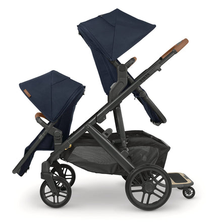 UPPAbaby VISTA V2 Twin Double Stroller Bundle - Noa (Navy/Carbon/Saddle Leather) - TWINDBL-0320-VIS-US-NOA