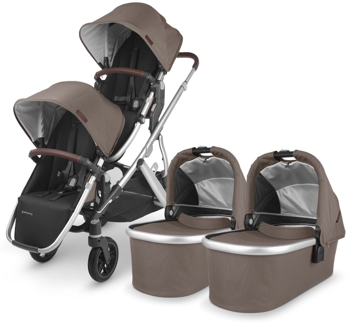 UPPAbaby VISTA V2 Twin Double Stroller Bundle - Theo