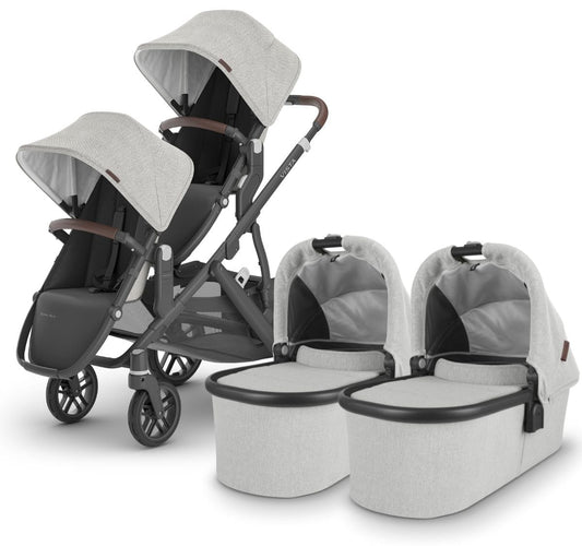 UPPAbaby VISTA V2 Twin Double Stroller Bundle with Rumble Seat V2+ - Anthony - TWINDBL-0320-VIS-US-ATH-RV2P