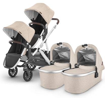 UPPAbaby VISTA V2 Twin Double Stroller Bundle with Rumble Seat V2+ - Declan - TWINDBL-0320-VIS-US-DCL-RV2P