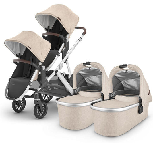 UPPAbaby VISTA V2 Twin Double Stroller Bundle with Rumble Seat V2+ - Declan - TWINDBL-0320-VIS-US-DCL-RV2P