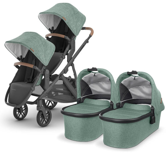 UPPAbaby VISTA V2 Twin Double Stroller Bundle with Rumble Seat V2+ - Gwen - TWINDBL-0320-VIS-US-GWN-RV2P