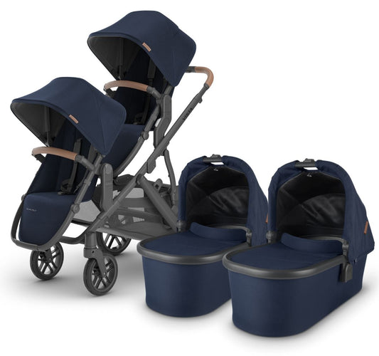 UPPAbaby VISTA V2 Twin Double Stroller Bundle with Rumble Seat V2+ - Noa - TWINDBL-0320-VIS-US-NOA-RV2P