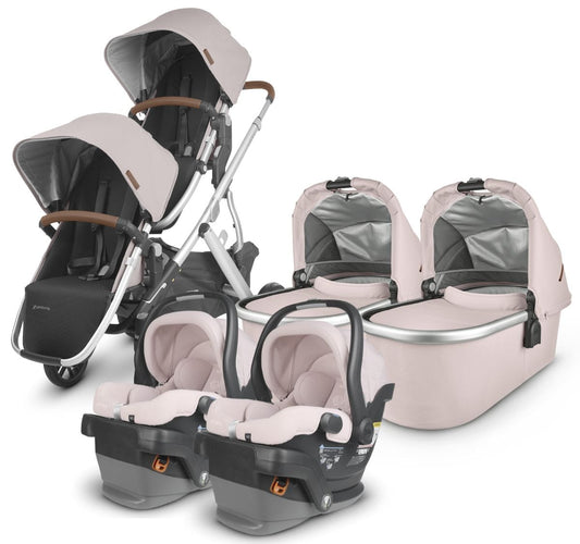 UPPAbaby VISTA V2 Twin Double Stroller + MESA V2 Travel System Bundle - Alice / Alice