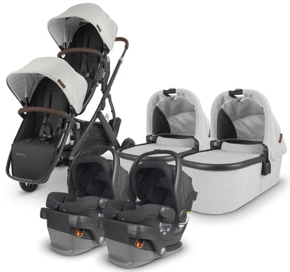 UPPAbaby VISTA V2 Twin Double Stroller + MESA V2 Travel System Bundle - Anthony / Jake