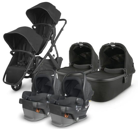 UPPAbaby VISTA V2 Twin Double Stroller + MESA V2 Travel System Bundle - Jake / Jake - TWINTRVL-MESAV2-0320-VIS-US-JKE