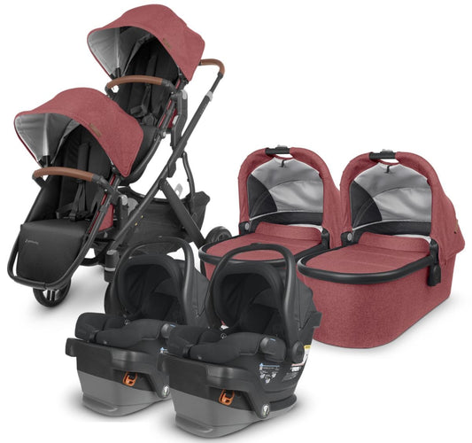UPPAbaby VISTA V2 Twin Double Stroller + MESA V2 Travel System Bundle - Lucy / Jake - TWIN-TRVL-MESAV2-0320-VIS-US-LCY