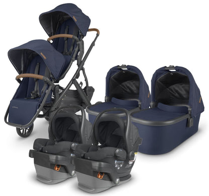UPPAbaby VISTA V2 Twin Double Stroller + MESA V2 Travel System Bundle - Noa / Jake