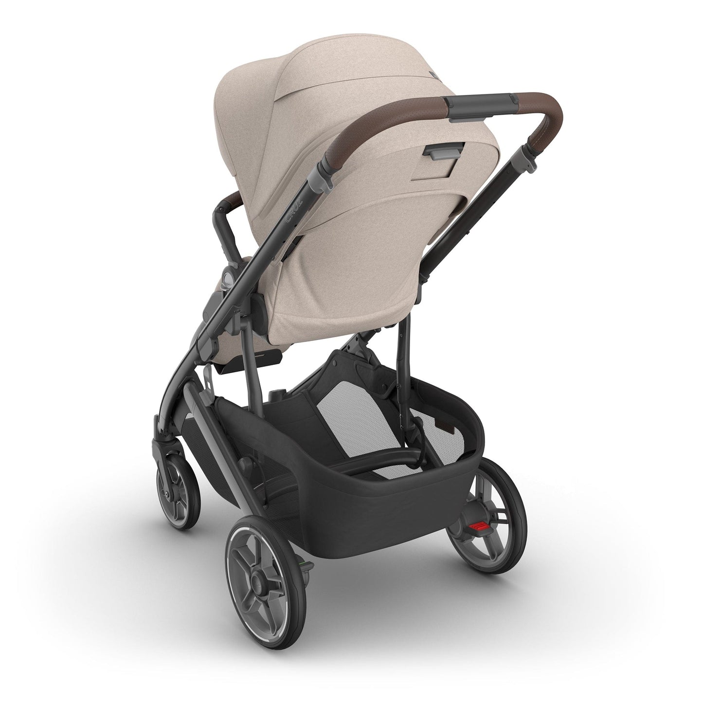 UPPAbaby Vista V3  Single-to-Double Stroller - Ada (Sandstone Melange / Carbon Frame / Chestnut Leather) - 0303-VSO-NA-ADA
