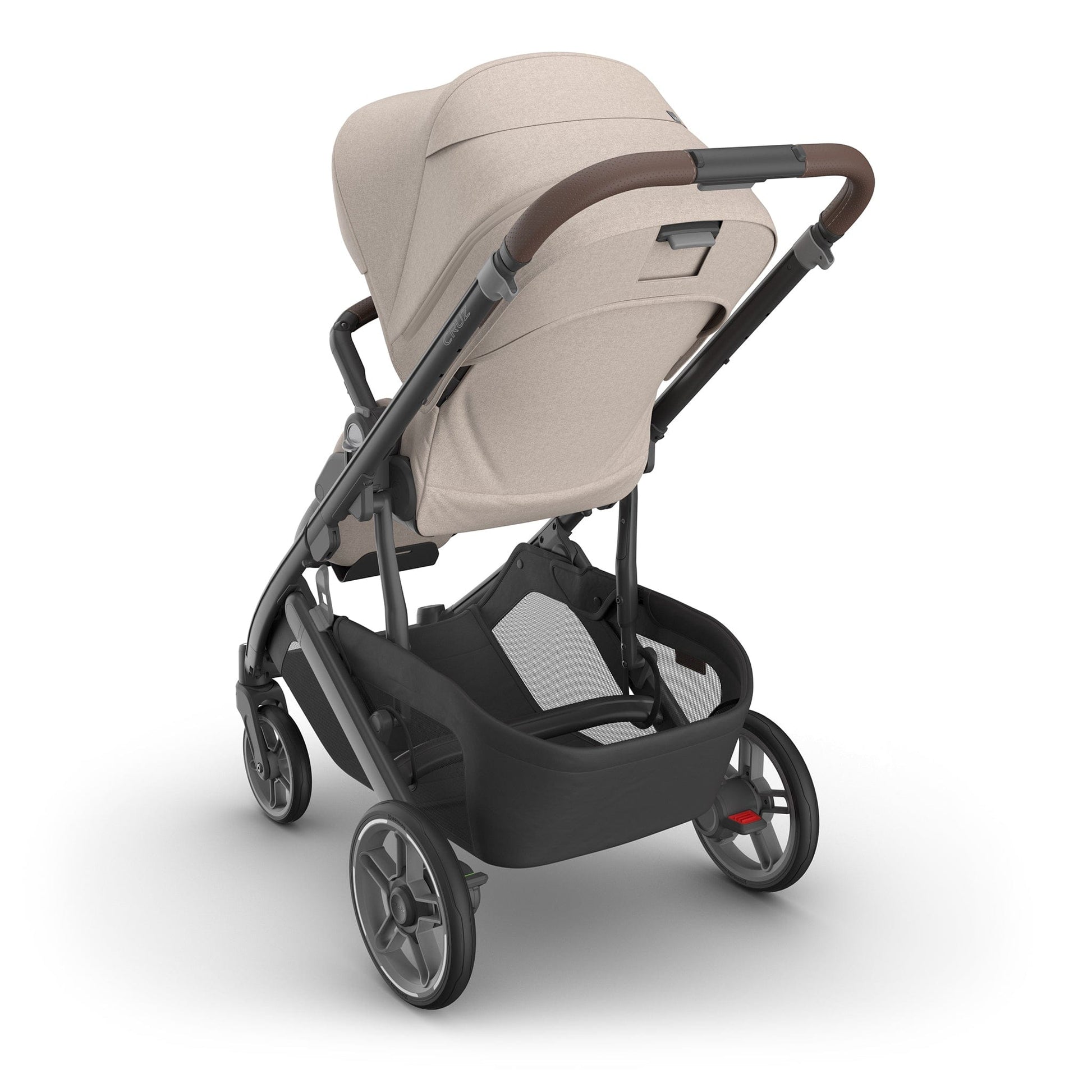 UPPAbaby Vista V3  Single-to-Double Stroller - Ada (Sandstone Melange / Carbon Frame / Chestnut Leather) - 0303-VSO-NA-ADA