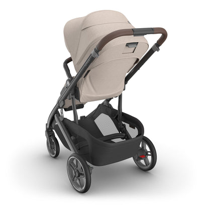UPPAbaby Vista V3  Single-to-Double Stroller - Ada (Sandstone Melange / Carbon Frame / Chestnut Leather) - 0303-VSO-NA-ADA