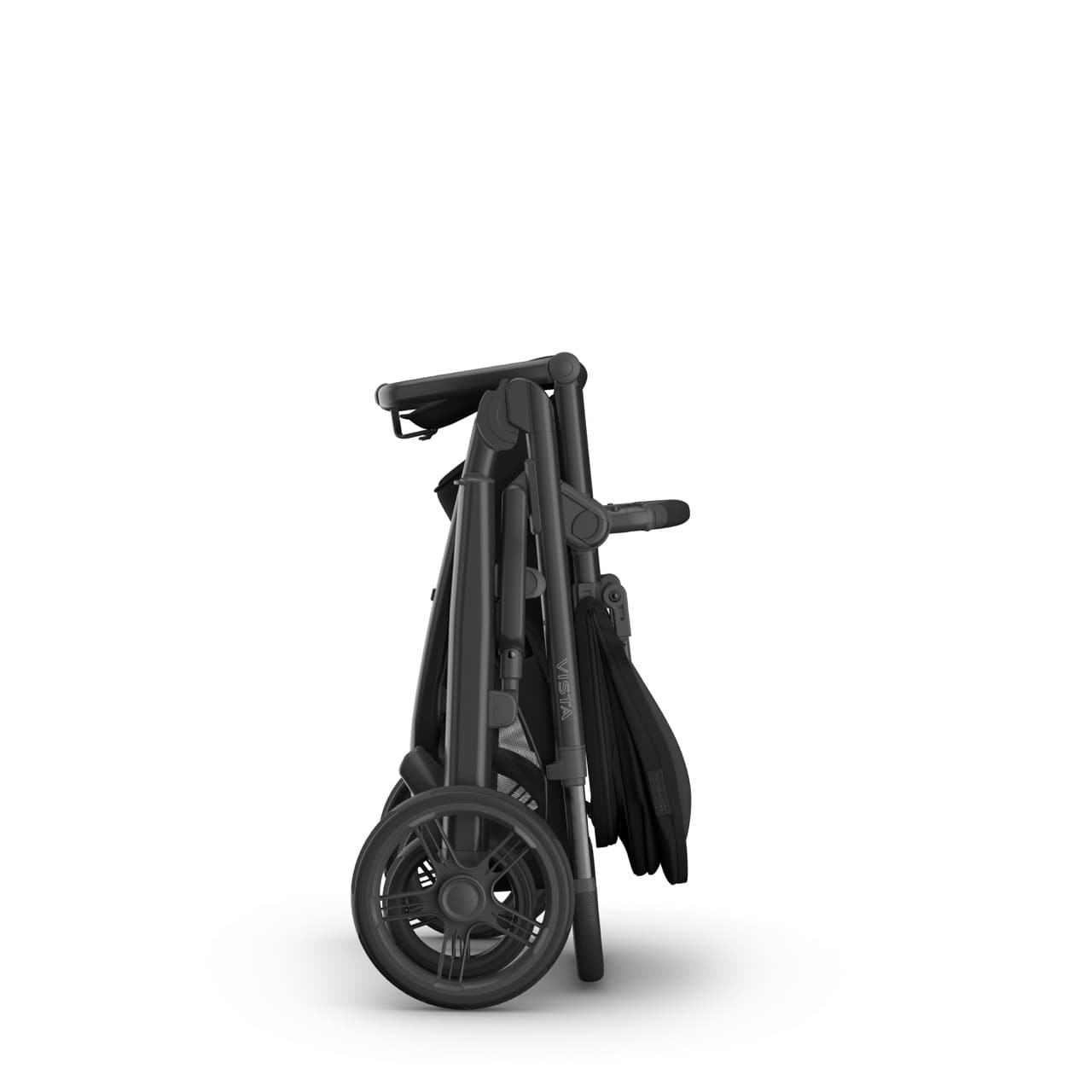 UPPAbaby Vista V3 Single-to-Double Stroller - James (Black / Carbon Frame / Black Leather) - 0303-VSO-NA-JMS