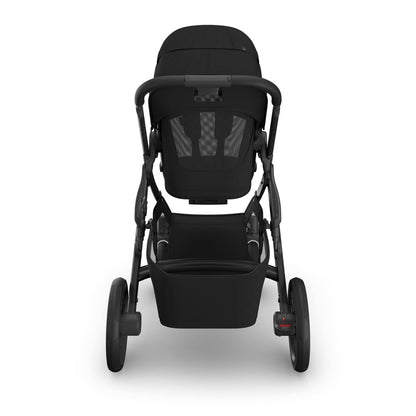 UPPAbaby Vista V3 Single-to-Double Stroller - James (Black / Carbon Frame / Black Leather) - 0303-VSO-NA-JMS