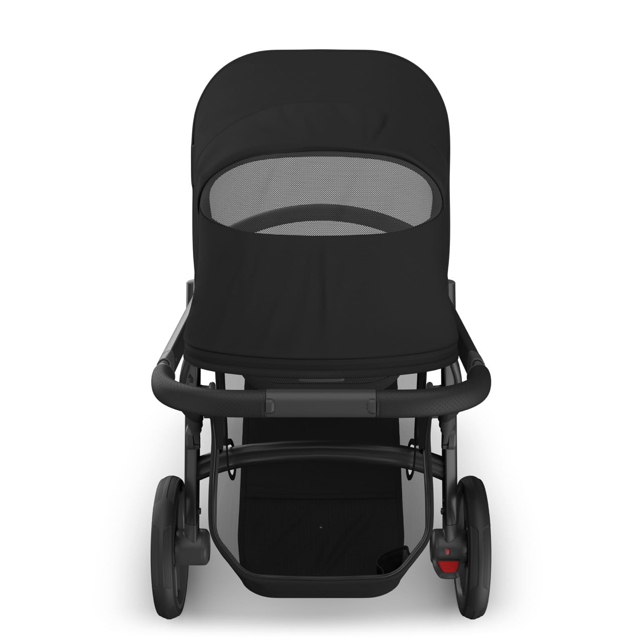 UPPAbaby Vista V3 Single-to-Double Stroller - James (Black / Carbon Frame / Black Leather) - 0303-VSO-NA-JMS