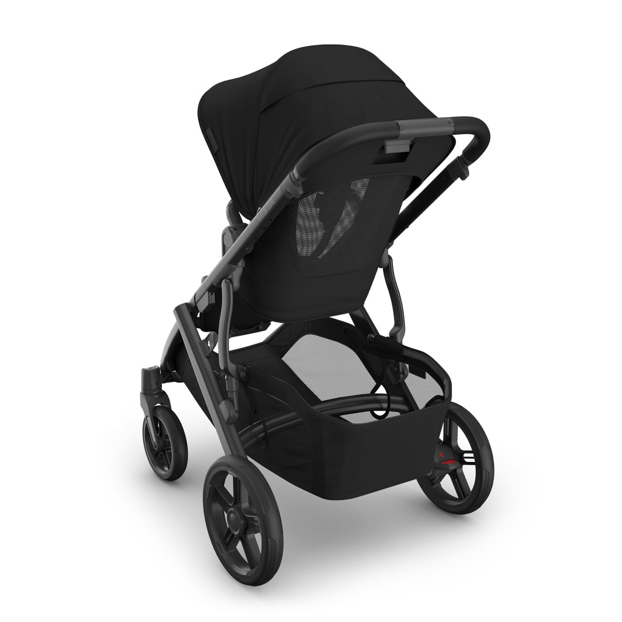 UPPAbaby Vista V3 Single-to-Double Stroller - James (Black / Carbon Frame / Black Leather) - 0303-VSO-NA-JMS