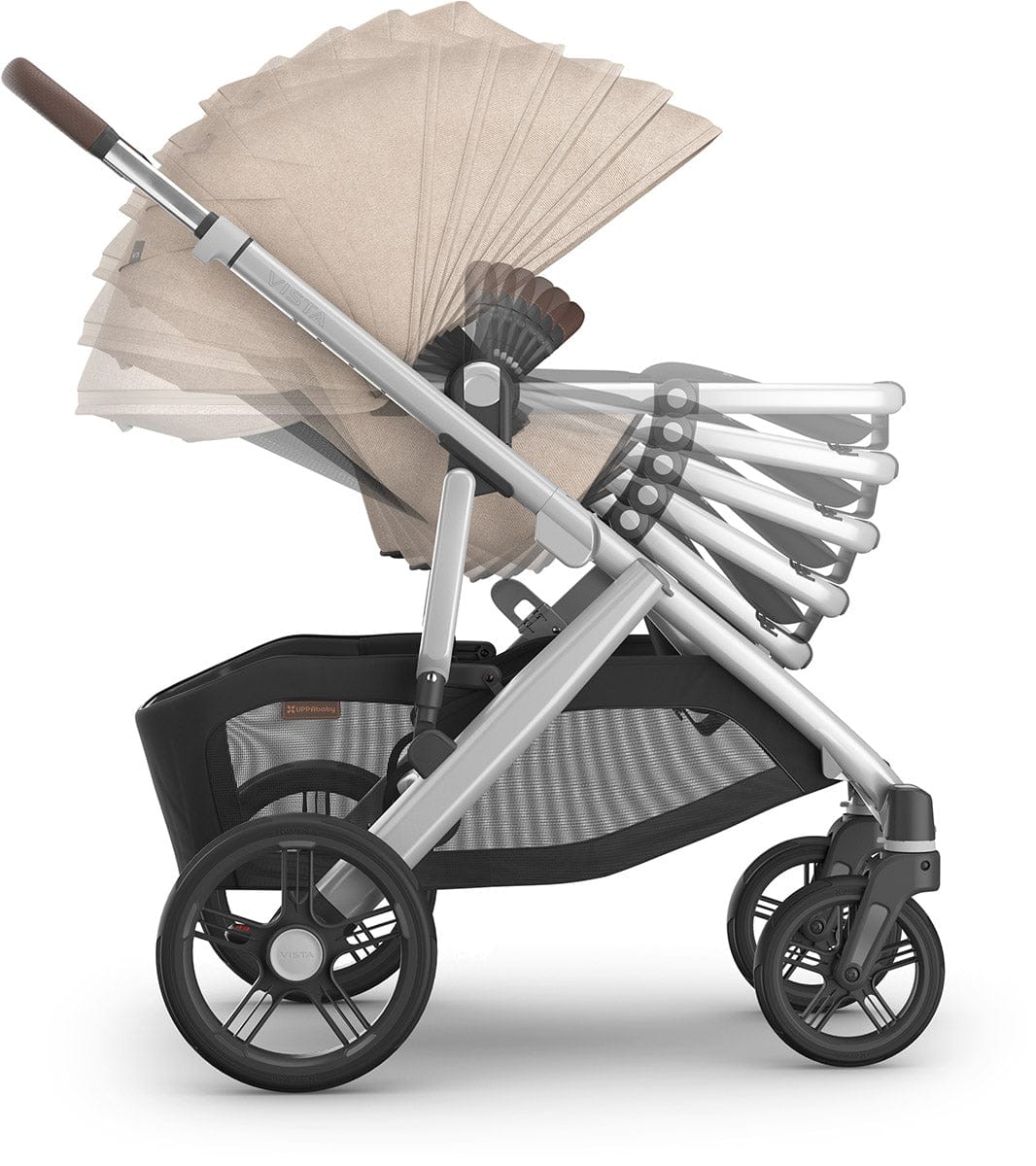 UPPAbaby Vista V3 Single-to-Double Stroller + PiggyBack Ride-Along Bundle - Declan - 0303-VSO-NA-DCL-0217