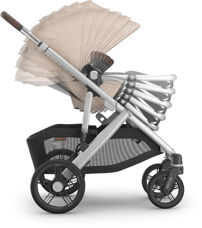 UPPAbaby Vista V3 Single-to-Double Stroller + PiggyBack Ride-Along Bundle - Declan - 0303-VSO-NA-DCL-0217