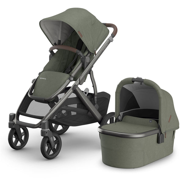 Uppababy Vista V3 + Bassinet Evelyn- Meadow Green