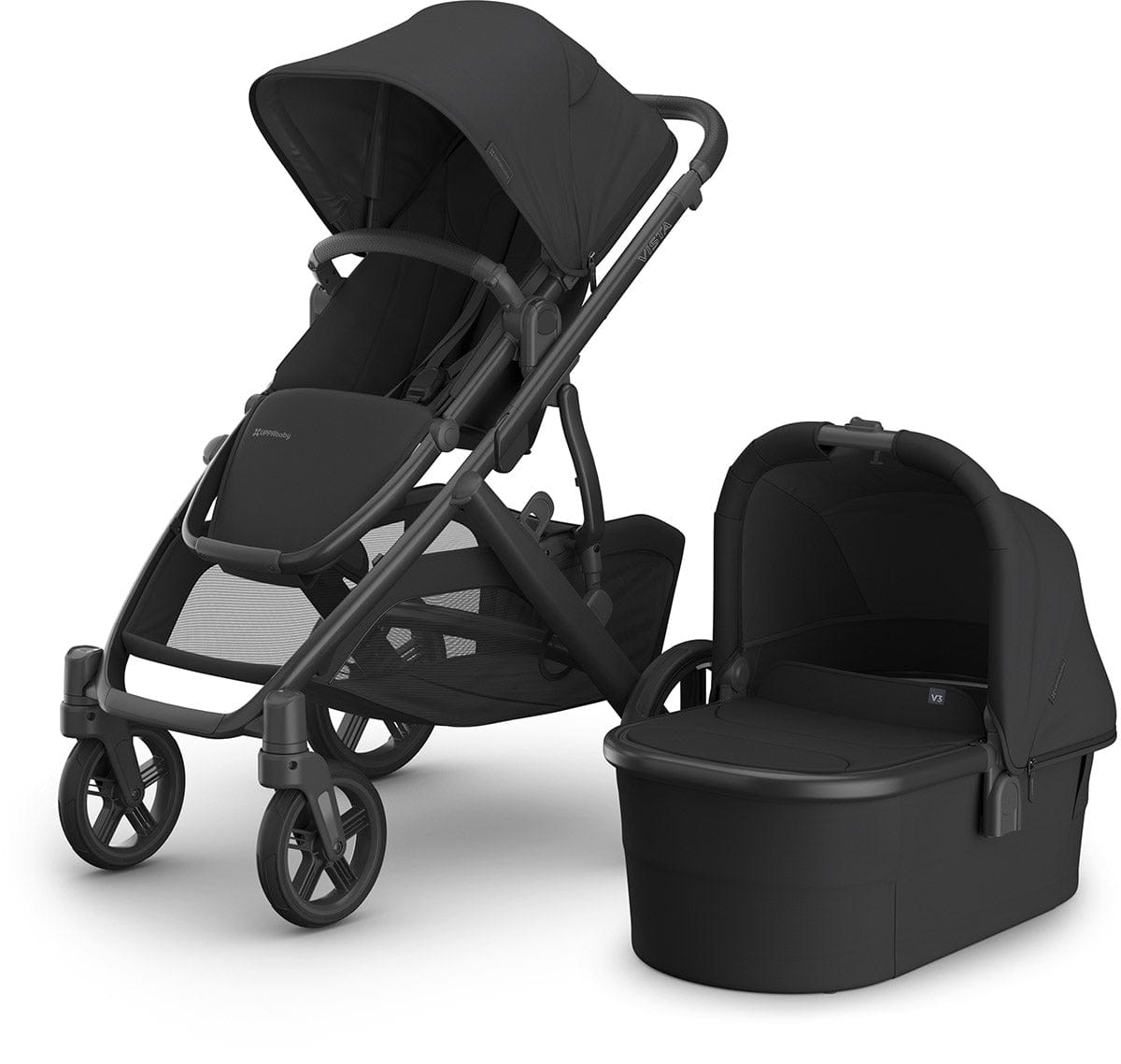UPPAbaby Vista V3 Pram With Bassinet - Jake (Charcoal)