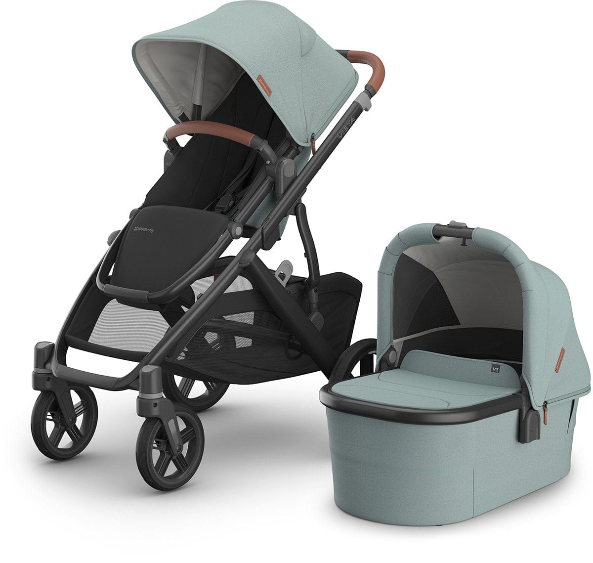 UPPAbaby Vista V3 Stroller + Bassinet V3 Bundle - Kenzi - BAS-0303-VSO-NA-KNZ