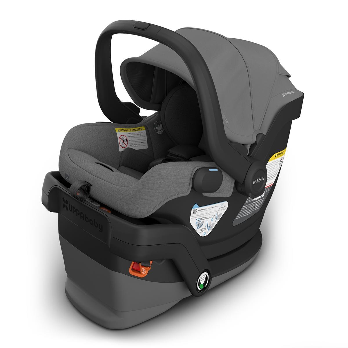 UPPAbaby OPEN BOX Mesa V3 Infant Car Seat - Greyson (Charcoal Melange) - 1003-MSA-US-GRE-OB