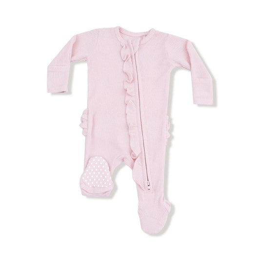Angel Dear 2 Way Ruffle Zipper Footie - 128-F25-VLP2