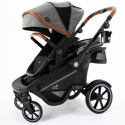 best travel stroller for cobblestone Grasshopper 8-in-1 Single to Double Stroller Cobblestone