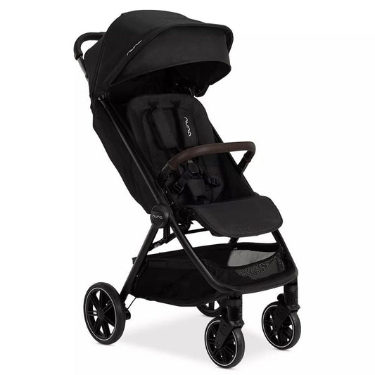 Nuna TRVL LX Self-Folding Compact Stroller - Caviar / Chocolate - ST18100CCR