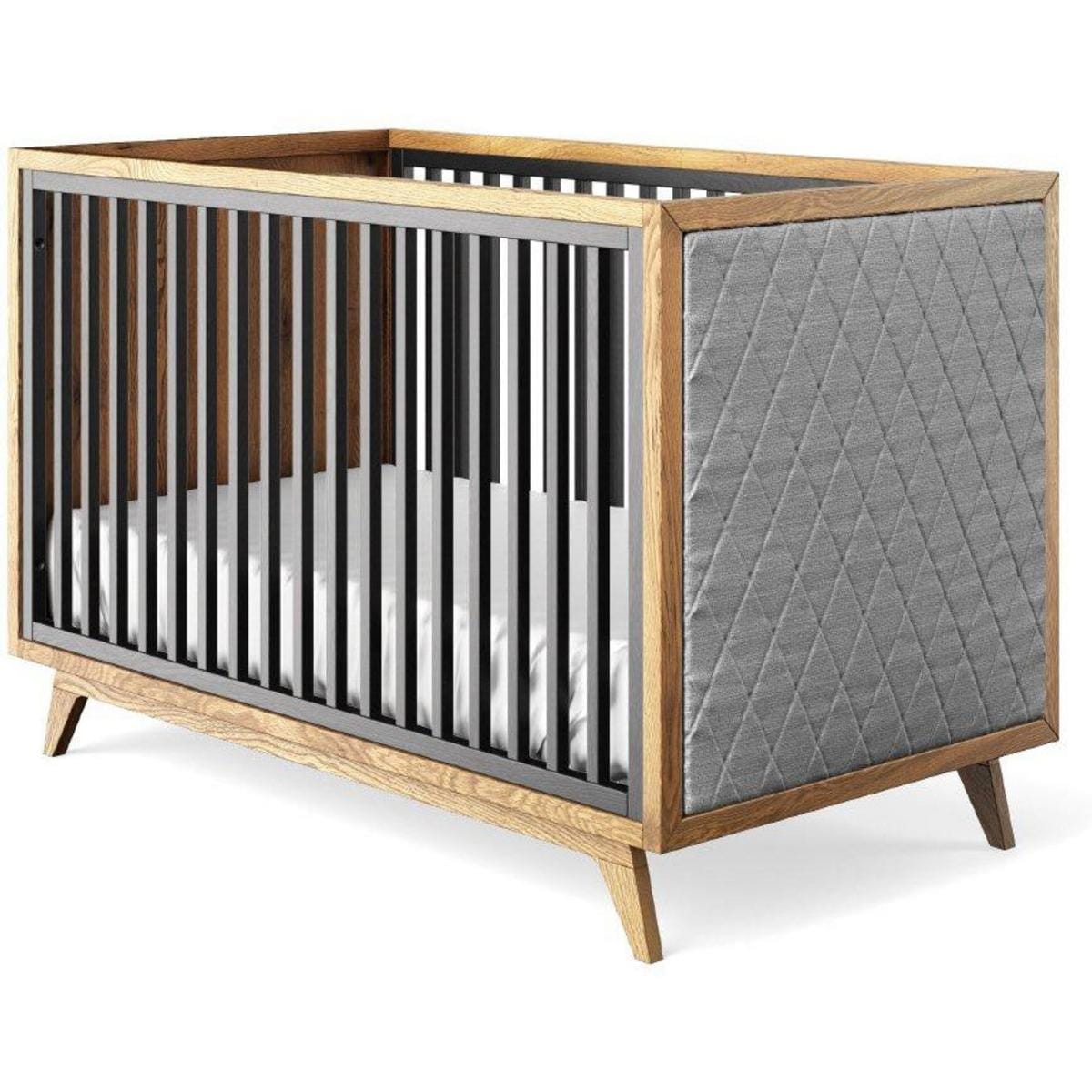 Romina Furniture Uptown Classic Crib (Tufted Sides)