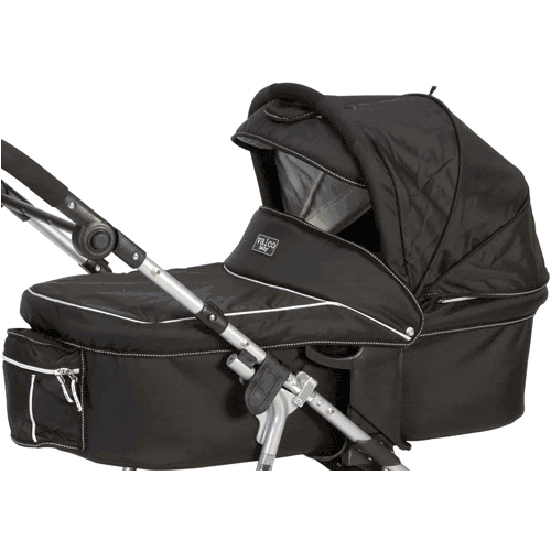 Valco Baby Runabout TriMode Bassinet in Brilliant Black - BAS7736
