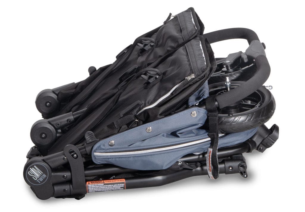 Valco Baby Slim Twin Side By Side Double Stroller - Glacier