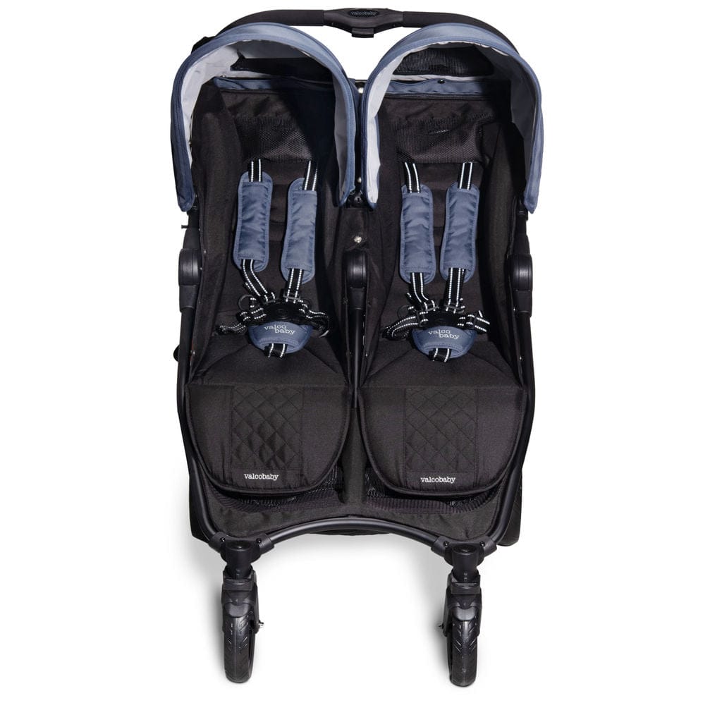 Valco Baby Slim Twin Side By Side Double Stroller - Glacier