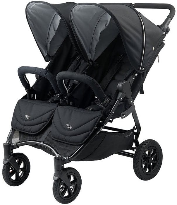 Valco Neo Twin Double Stroller - Black Lightning - NET6288