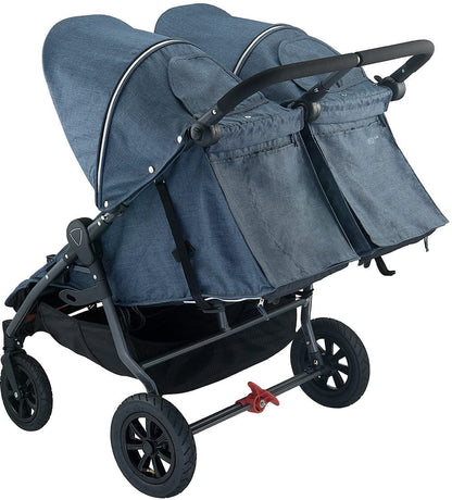 Valco Neo Twin Tailormade Double Stroller - Denim Blue - NETS9653
