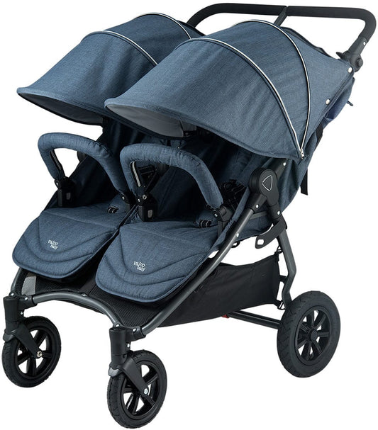 Valco Neo Twin Tailormade Double Stroller - Denim Blue - NETS9653