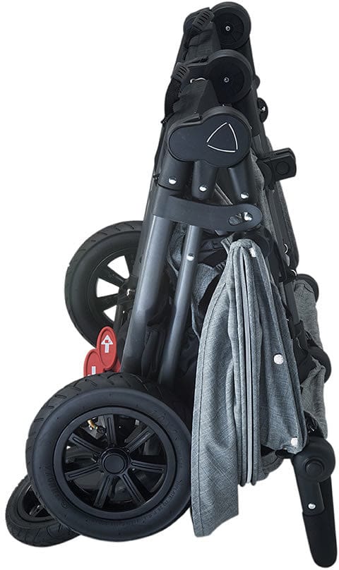 Valco Neo Twin Tailormade Double Stroller - Grey Marle - NETS9652
