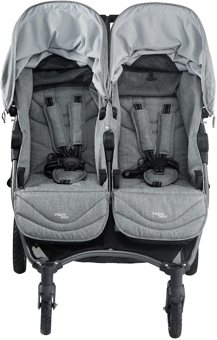Valco Neo Twin Tailormade Double Stroller - Grey Marle - NETS9652