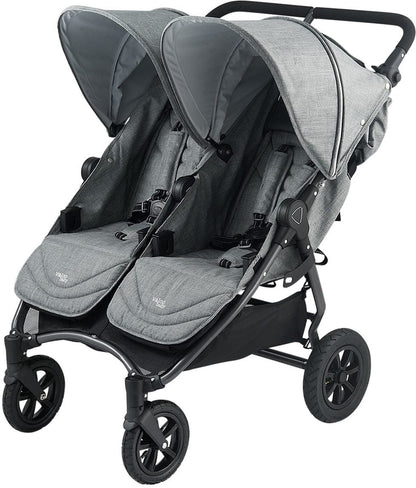 Valco Neo Twin Tailormade Double Stroller - Grey Marle - NETS9652