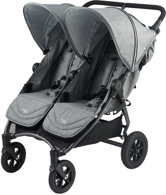 Valco Neo Twin Tailormade Double Stroller - Grey Marle - NETS9652