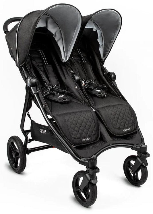 Valco OPEN BOX Baby Slim Twin Side By Side Double Stroller Sport Edition - Raven - N0180-ob