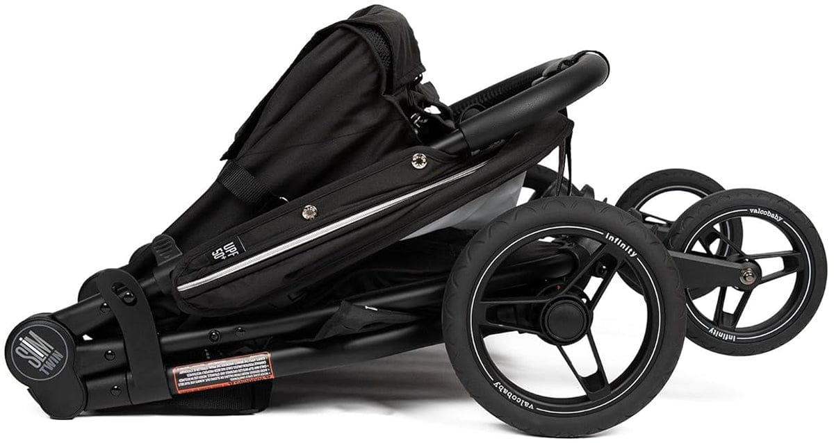 Valco Slim Twin Double Side By Side Stroller Sport Edition - Raven - N0180