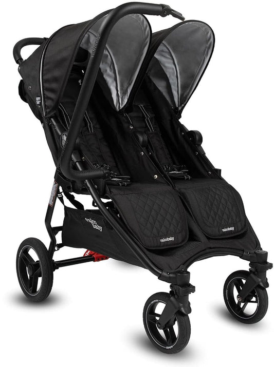 Valco Slim Twin Double Side By Side Stroller Sport Edition - Raven - N0180