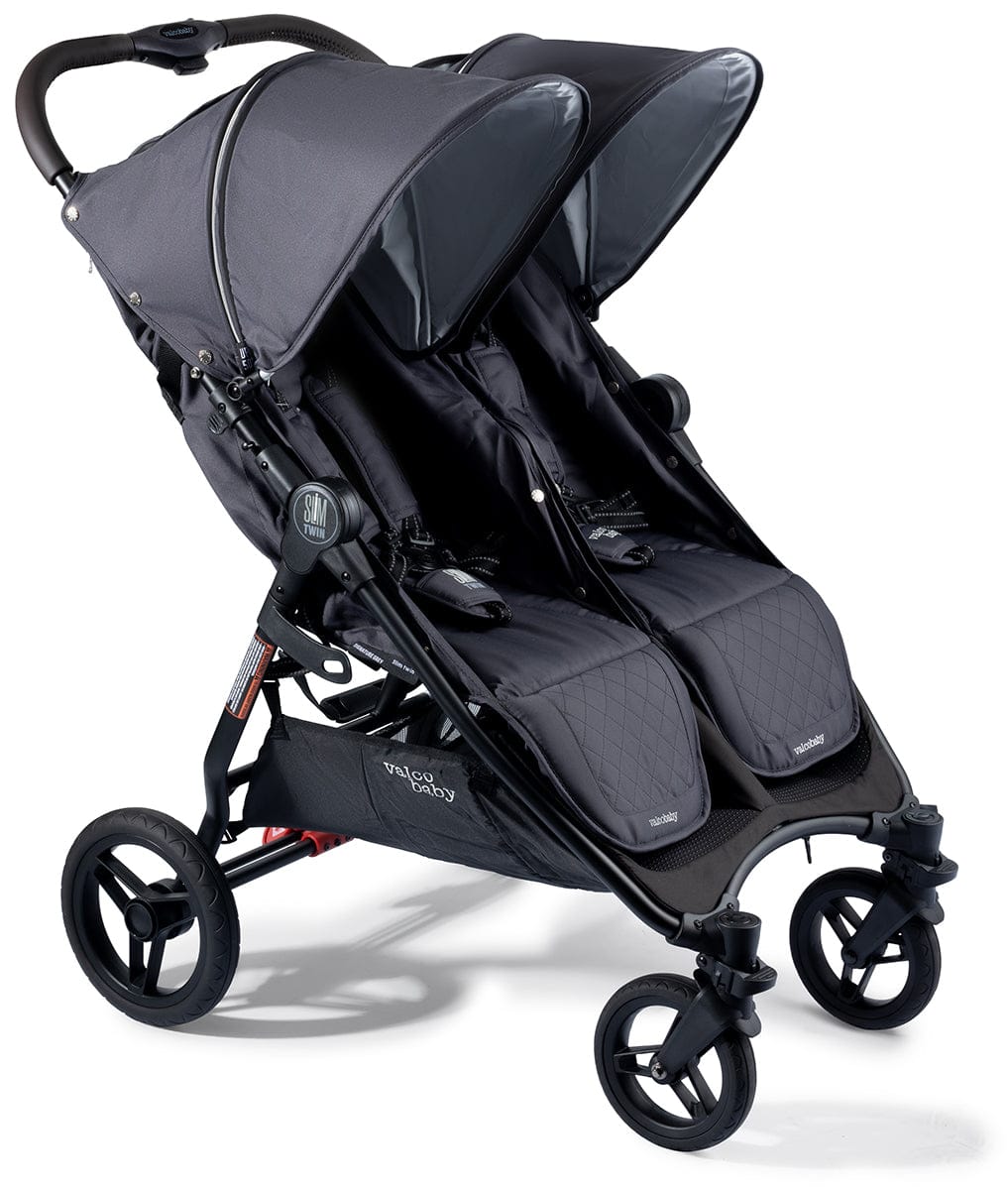 Valco Slim Twin Double Stroller Sport Edition - Signature Grey - N0131