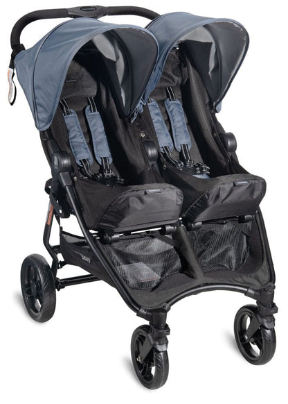 Valco Slim Twin Side By Side Double Stroller - Glacier - N0128
