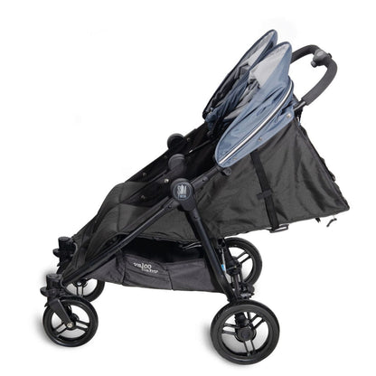 Valco Slim Twin Side By Side Double Stroller - Glacier - N0128